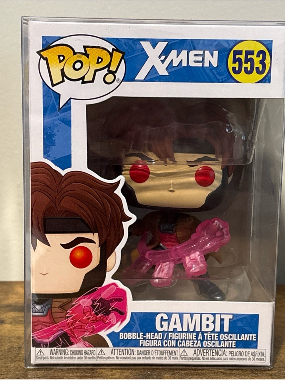 Funko POP! X Men GAMBIT Figure #553 w/ Protector